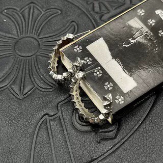 クロムハーツ「Chrome Hearts」クロムハーツ ヴィンテージセミサークルスターピアス S925 ユニセックス ピアス