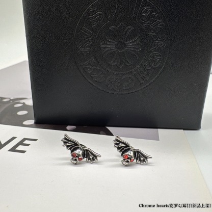クロムハーツ「Chrome Hearts」アンティーククロスピアス S925 ユニセックス ピアス