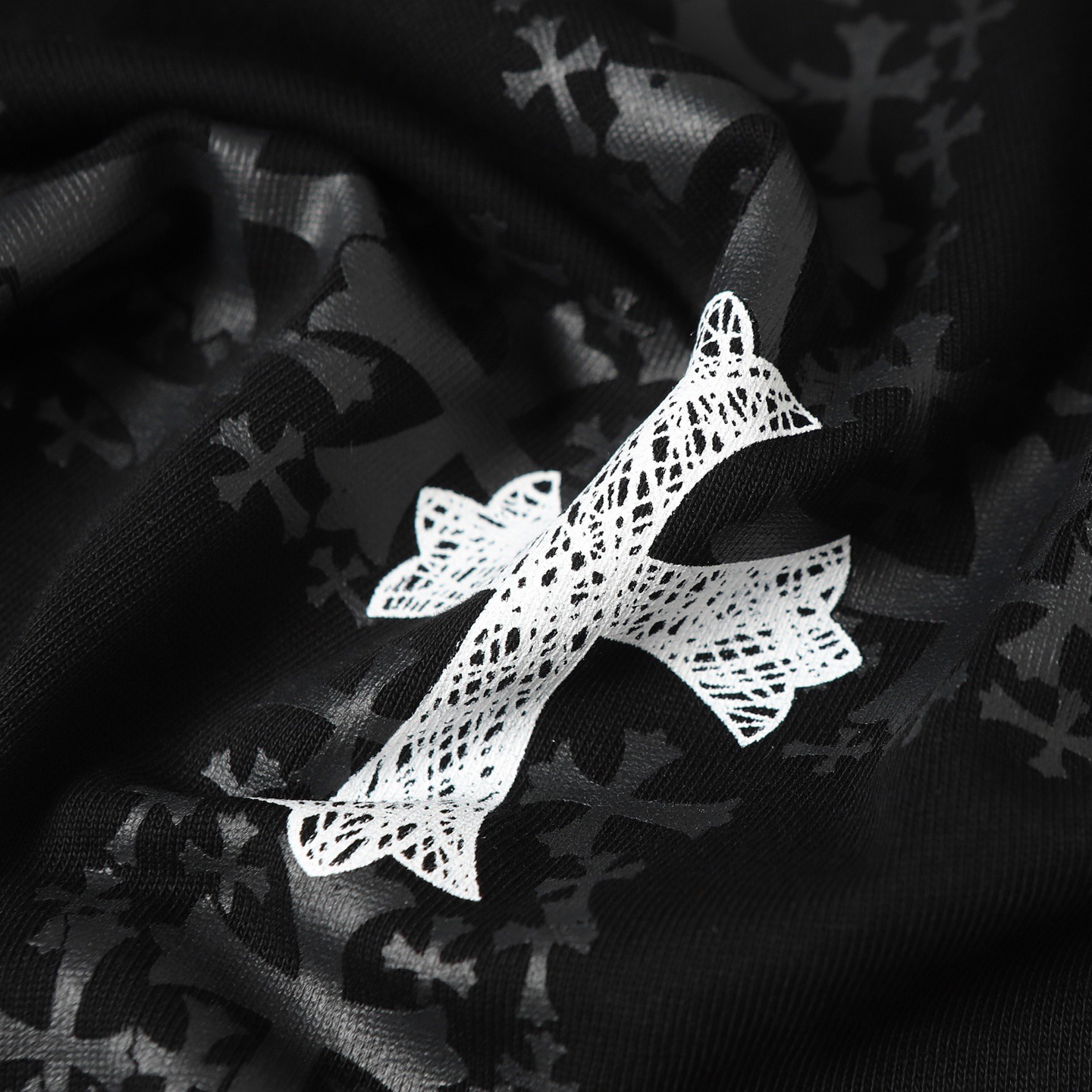 クロムハーツ「Chrome Hearts」クロスプリント リラックスTシャツ