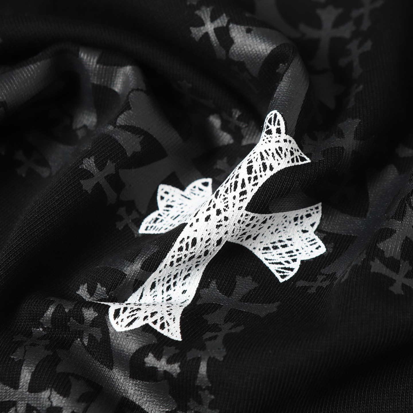 クロムハーツ「Chrome Hearts」クロスプリント リラックスTシャツ