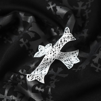 クロムハーツ「Chrome Hearts」クロスプリント リラックスTシャツ