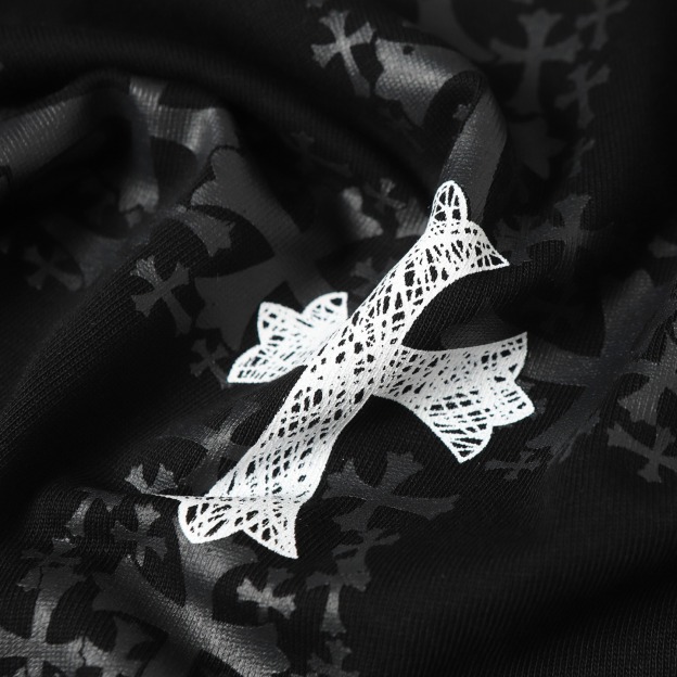 クロムハーツ「Chrome Hearts」クロスプリント リラックスTシャツ