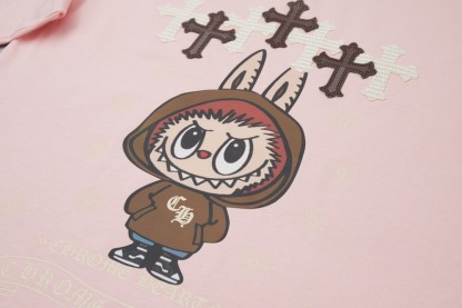 クロムハーツ「Chrome Hearts」タオル地パッチ デジタルプリントTシャツ