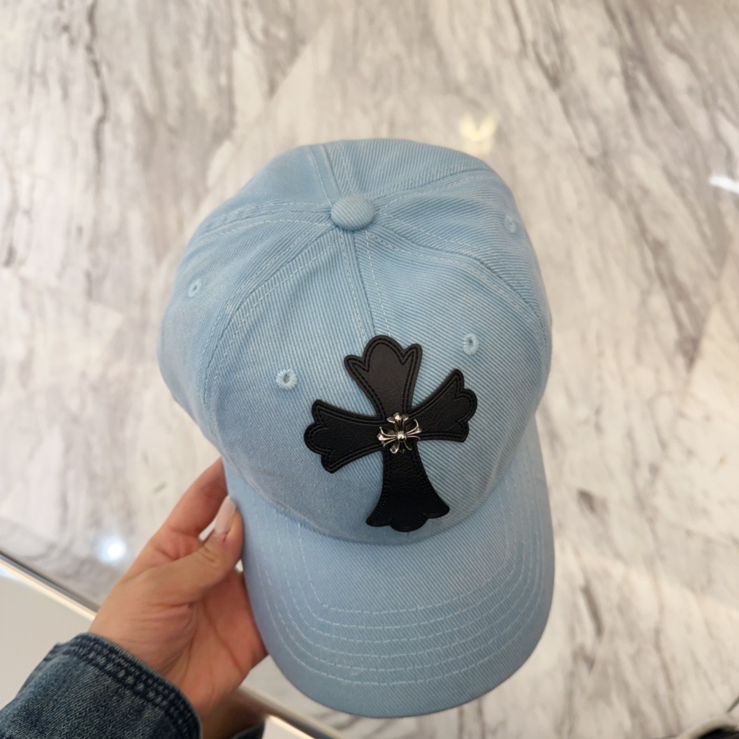 クロムハーツ「Chrome Hearts」ディストレスド スナップバック キャップ