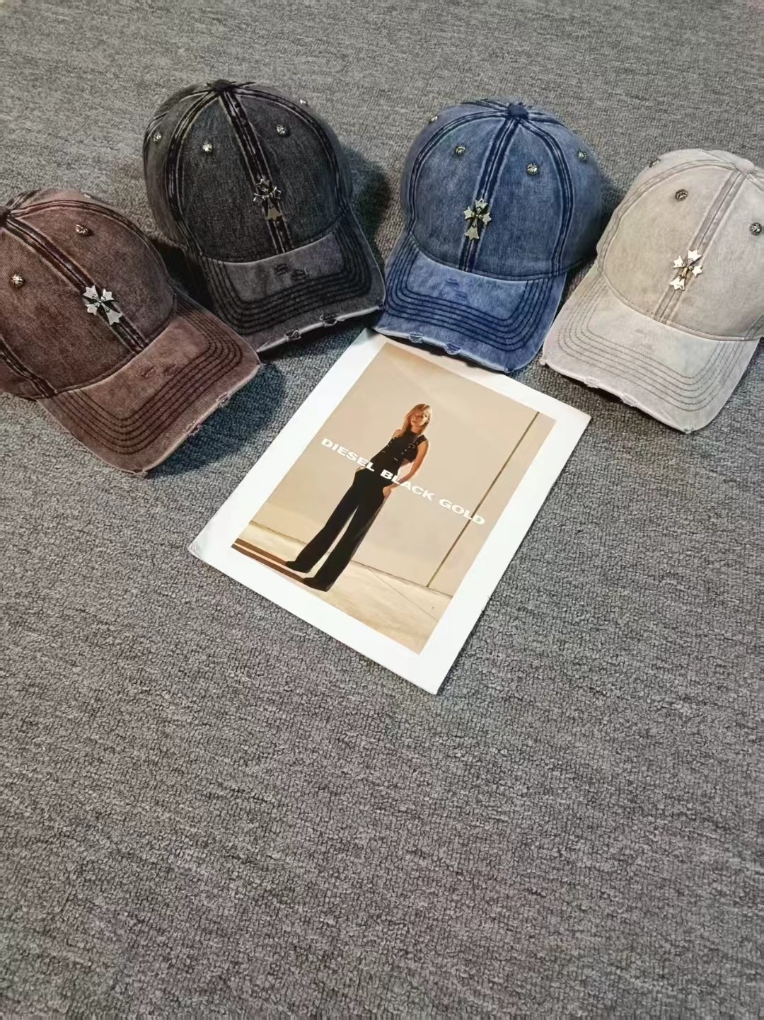 クロムハーツ「Chrome Hearts」ストリート ディストレス スナップバック