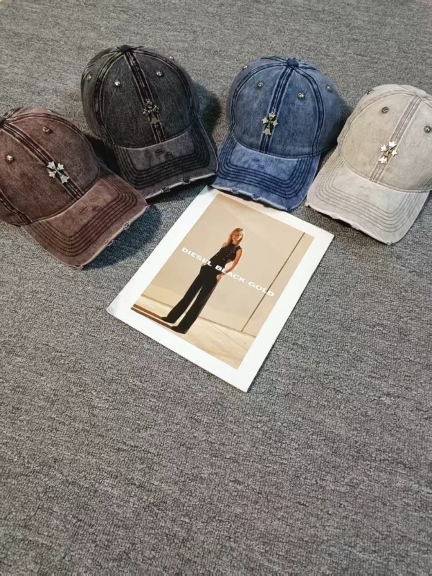 クロムハーツ「Chrome Hearts」ストリート ディストレス スナップバック