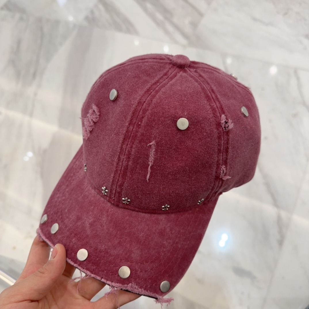 クロムハーツ「Chrome Hearts」ディストレスド スナップバック キャップ