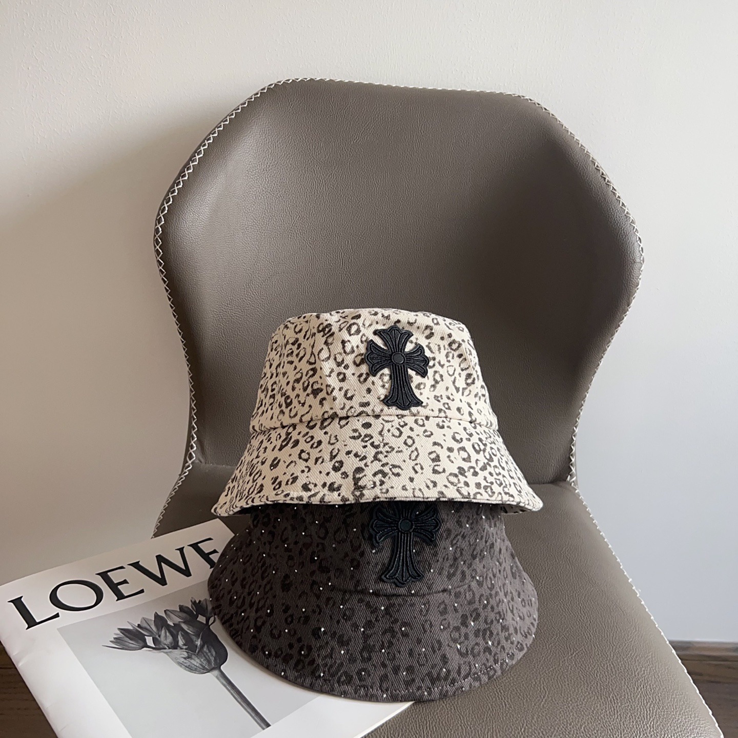 クロムハーツ「Chrome Hearts」レオパード バケットハット