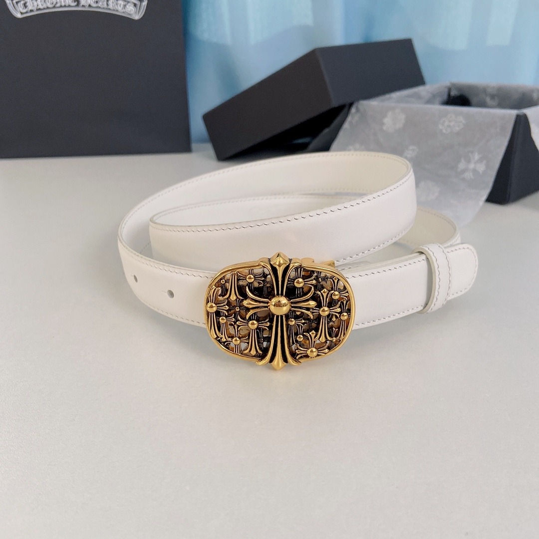 クロムハーツ「Chrome Hearts」ミニ デタッチャブル ベルト 2.5cm