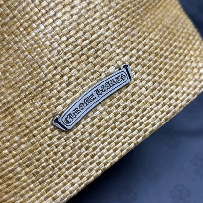 クロムハーツ「Chrome Hearts」クロスエンブロイダリー ラフィアバッグ