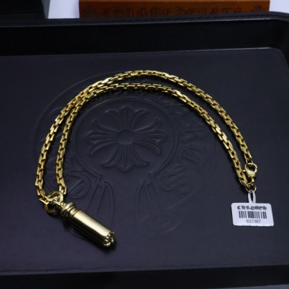 クロムハーツ「Chrome Hearts」ゴールドクロス ハンドメイドネックレス