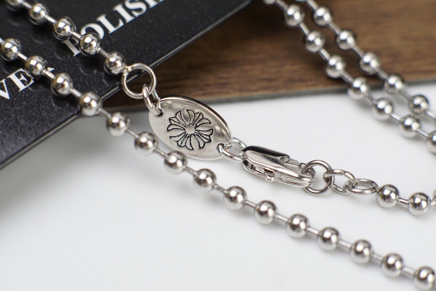 クロムハーツ「Chrome Hearts」キー＆ハートロック ペンダントネックレス