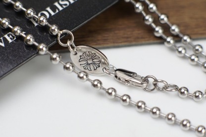クロムハーツ「Chrome Hearts」キー＆ハートロック ペンダントネックレス