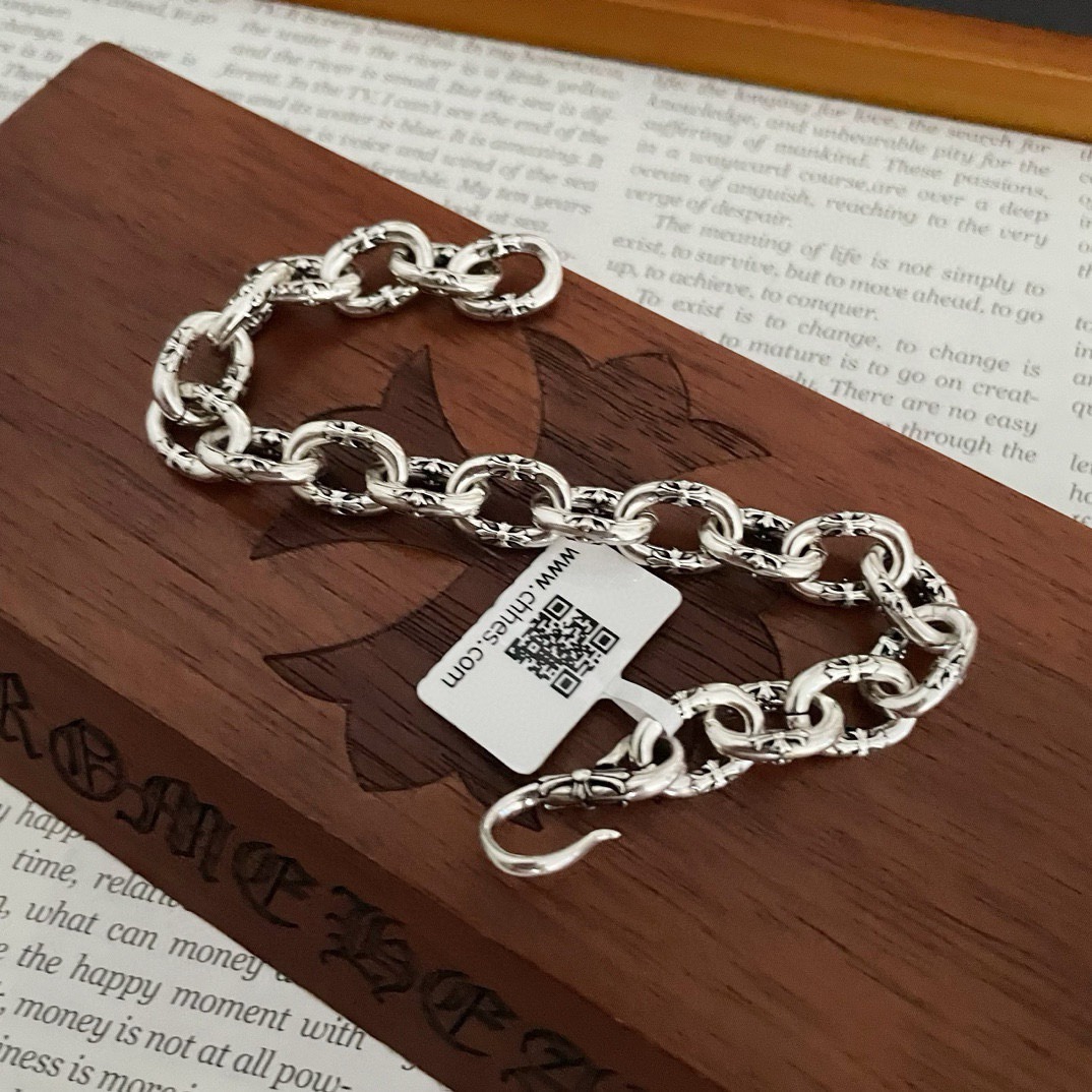 クロムハーツ (Chrome Hearts)クロム ハーツ フラワー ヴァイン アンティーク ブレスレット