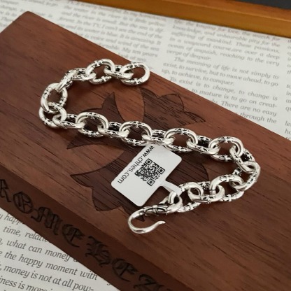 クロムハーツ (Chrome Hearts)クロム ハーツ フラワー ヴァイン アンティーク ブレスレット