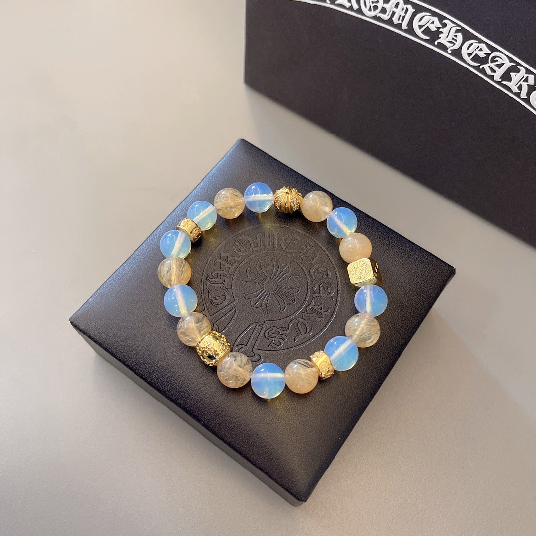 クロムハーツ (Chrome Hearts)クロム ハーツ スカル アンティーク ブレスレット