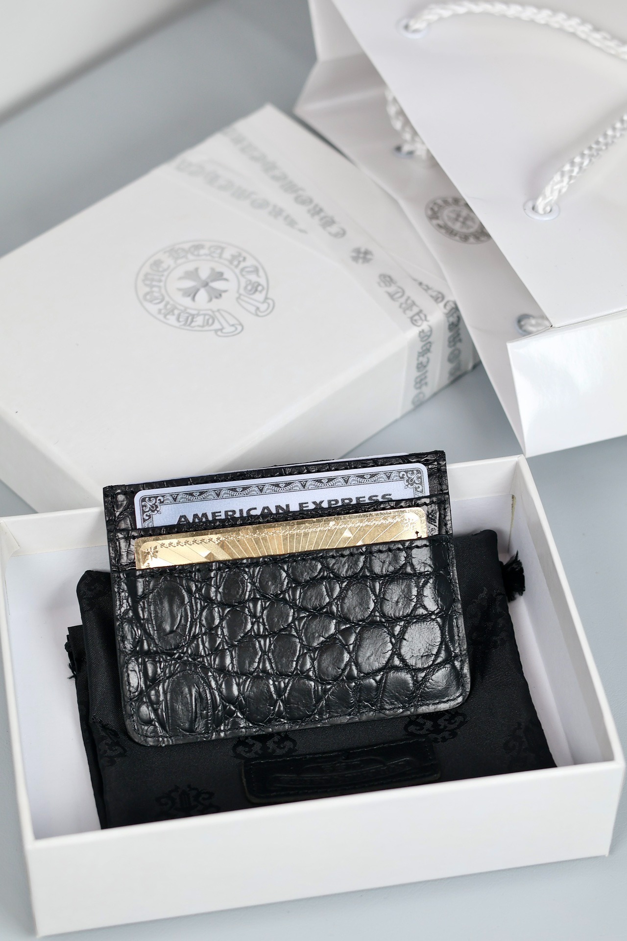 クロムハーツ「Chrome Hearts」クロコダイルレザー カードケース