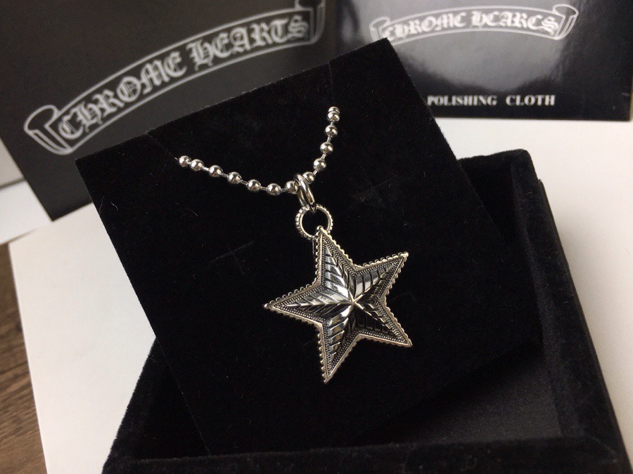 クロムハーツ「Chrome Hearts」ペンタグラム ロングチェーン ネックレス