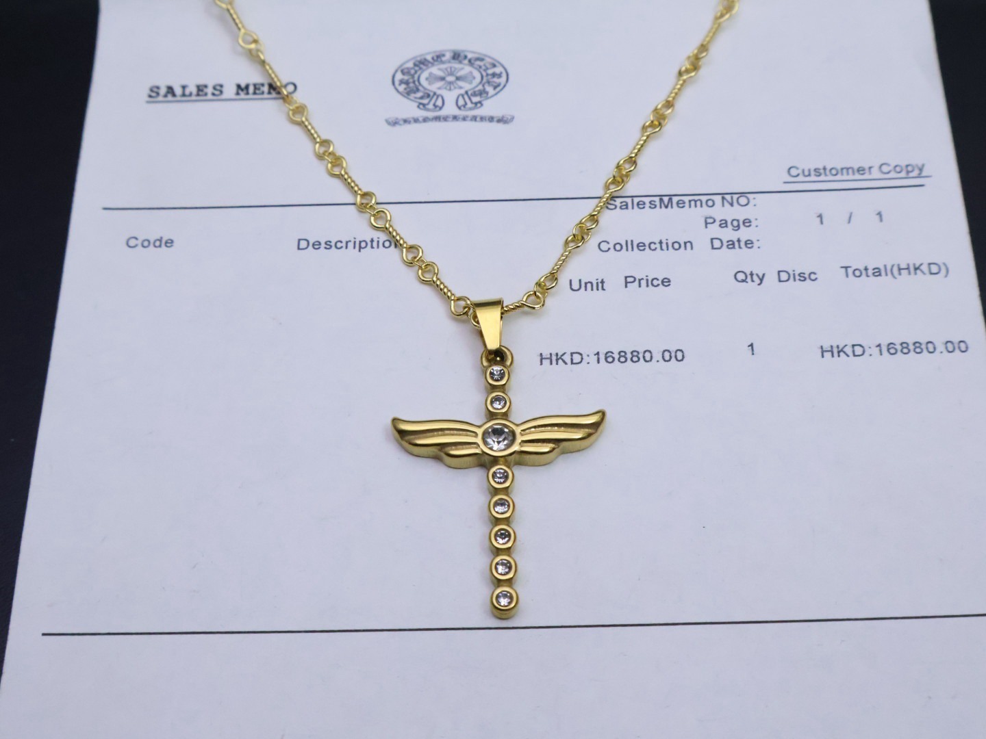 クロムハーツ「Chrome Hearts」アイコニッククロス ネックレス