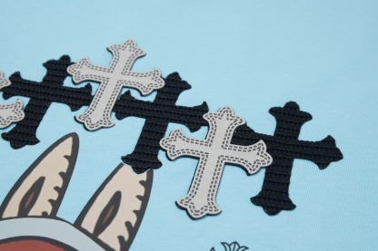 クロムハーツ「Chrome Hearts」タオル地パッチ デジタルプリントTシャツ