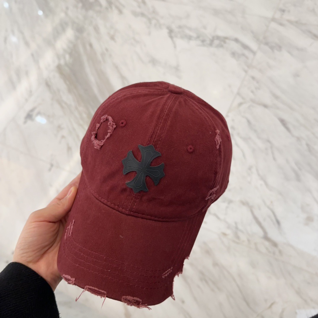 クロムハーツ「Chrome Hearts」ディストレスド キャップ