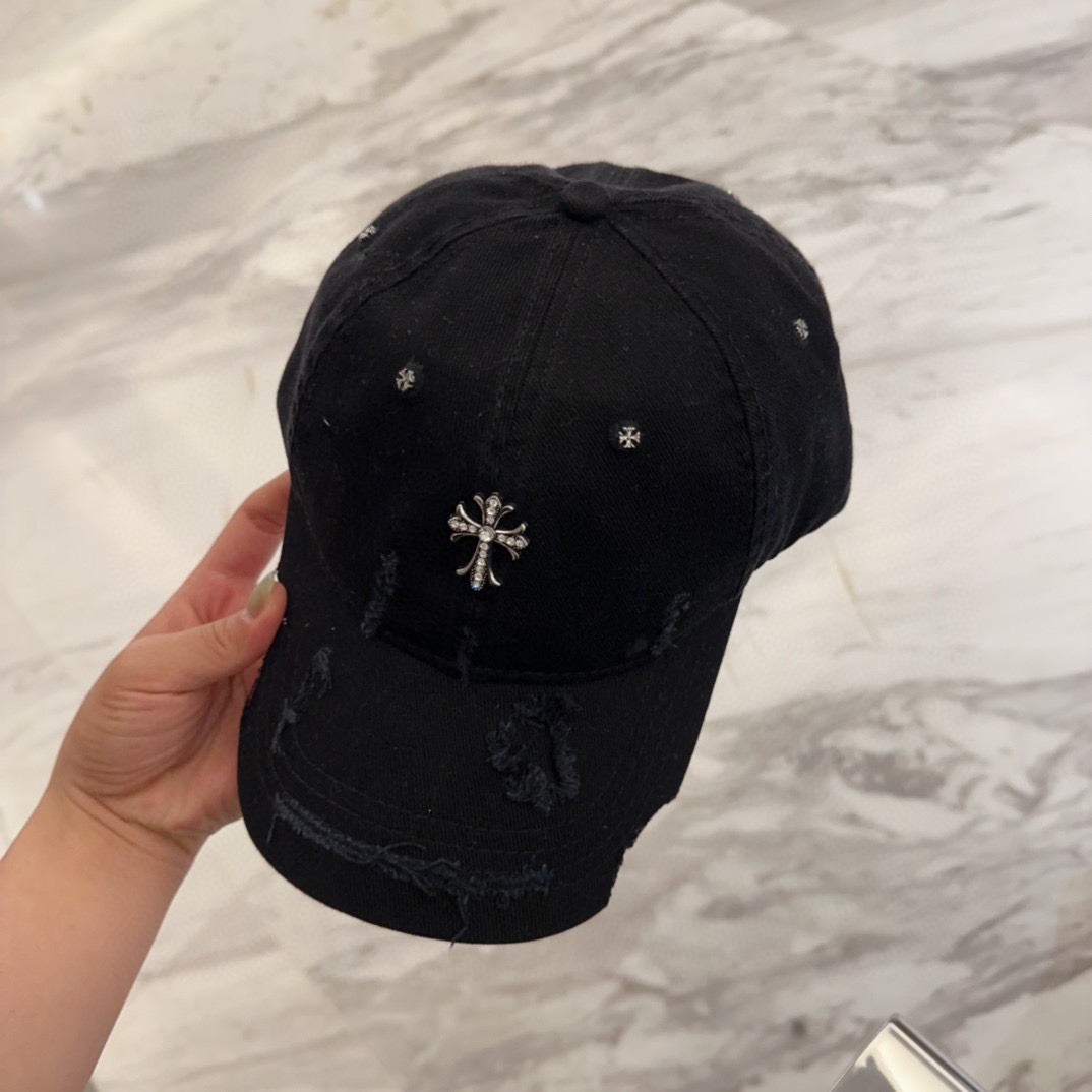 クロムハーツ「Chrome Hearts」ヴィンテージ ディストレス キャップ