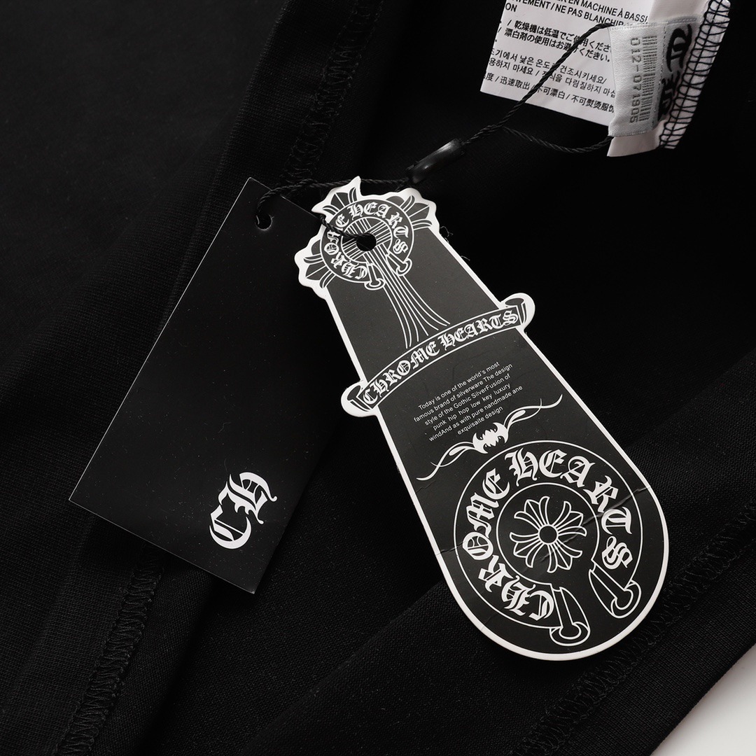 クロムハーツ「Chrome Hearts」フレイムクロス フォームプリントTシャツ + オーバーサイズ半袖Tシャツ