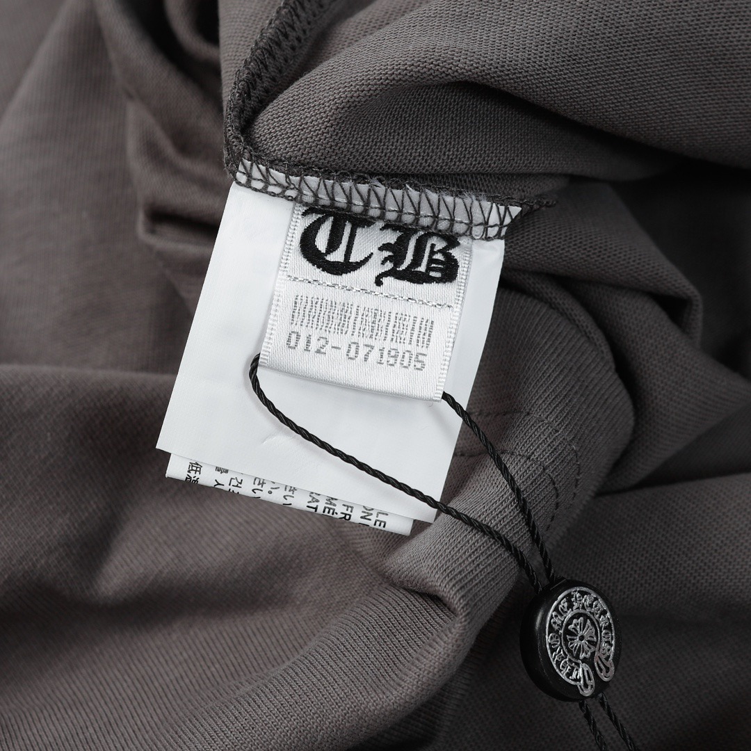 クロムハーツ「Chrome Hearts」 クロスプリント オーバーサイズTシャツ + 半袖カットソー（S/M/L/XL/XXL）