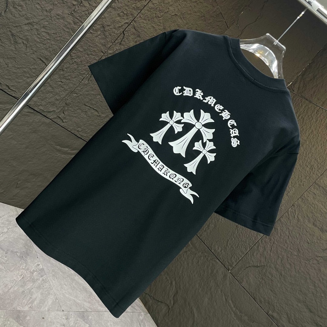 クロムハーツ「Chrome Hearts」シリコンロゴTシャツ