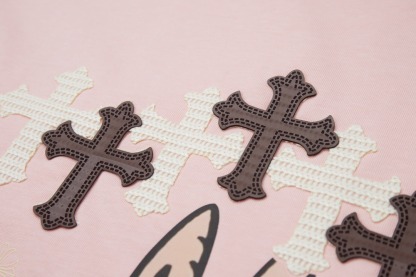 クロムハーツ「Chrome Hearts」タオル地パッチ デジタルプリントTシャツ