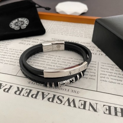 クロムハーツ「Chrome Hearts」ビンテージダブルリング ブレスレット