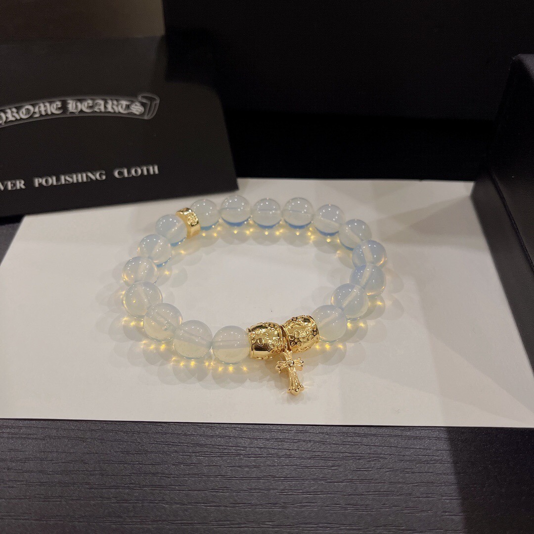 クロムハーツ「Chrome Hearts」925シルバー エラスティック ブレスレット