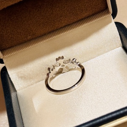 クロムハーツ (Chrome Hearts)アイリス＆クロス ダイヤモンドリング（サイズ6-8）