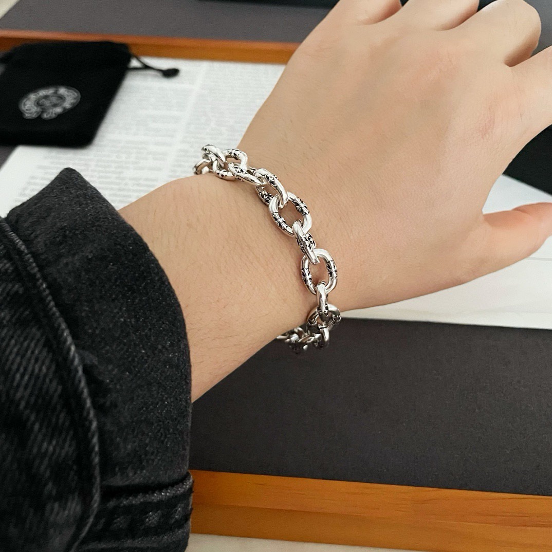 クロムハーツ (Chrome Hearts)クロム ハーツ フラワー ヴァイン アンティーク ブレスレット