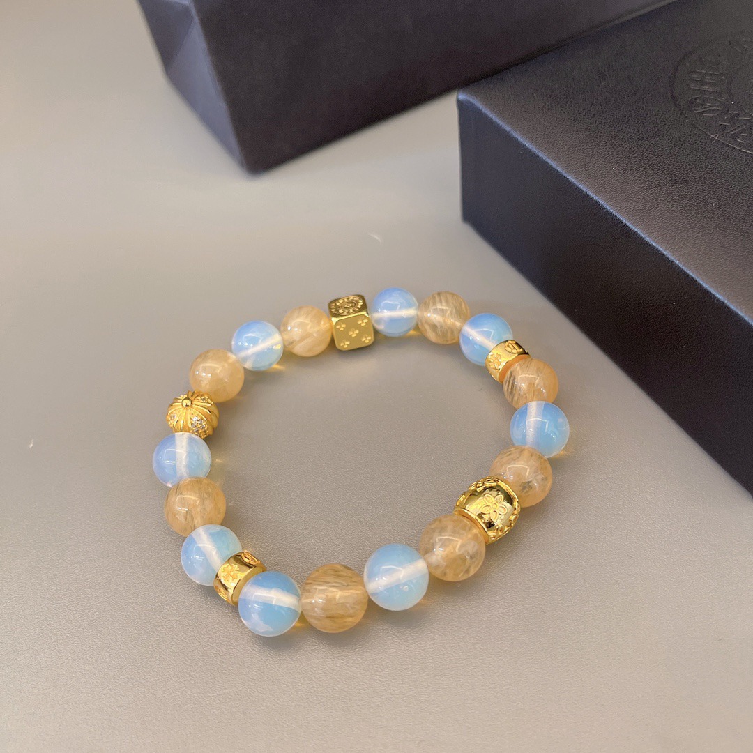 クロムハーツ (Chrome Hearts)クロム ハーツ スカル アンティーク ブレスレット