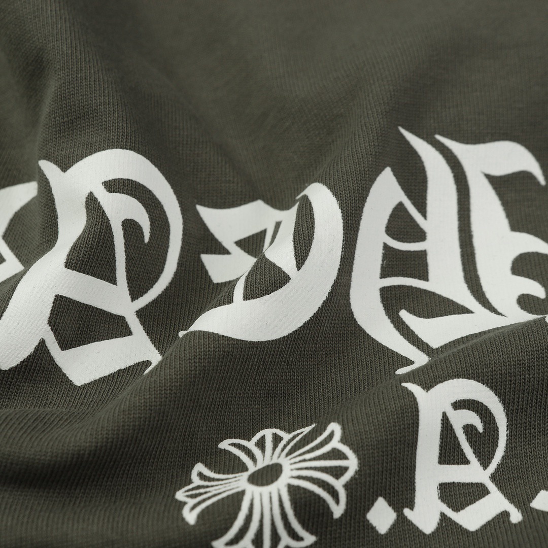 クロムハーツ「Chrome Hearts」サンスクリットプリント オーバーサイズTシャツ + 半袖カットソー