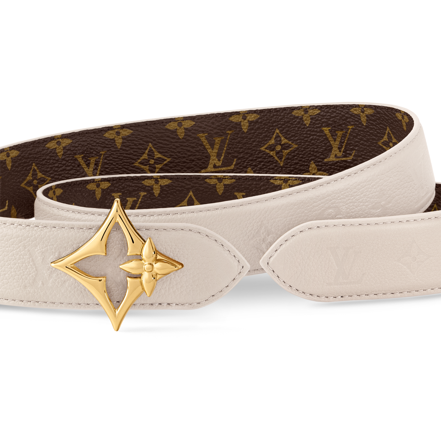 ルイ・ヴィトン(Louis Vuitton) ベルト･フラワーグラム 30MM リバーシブル