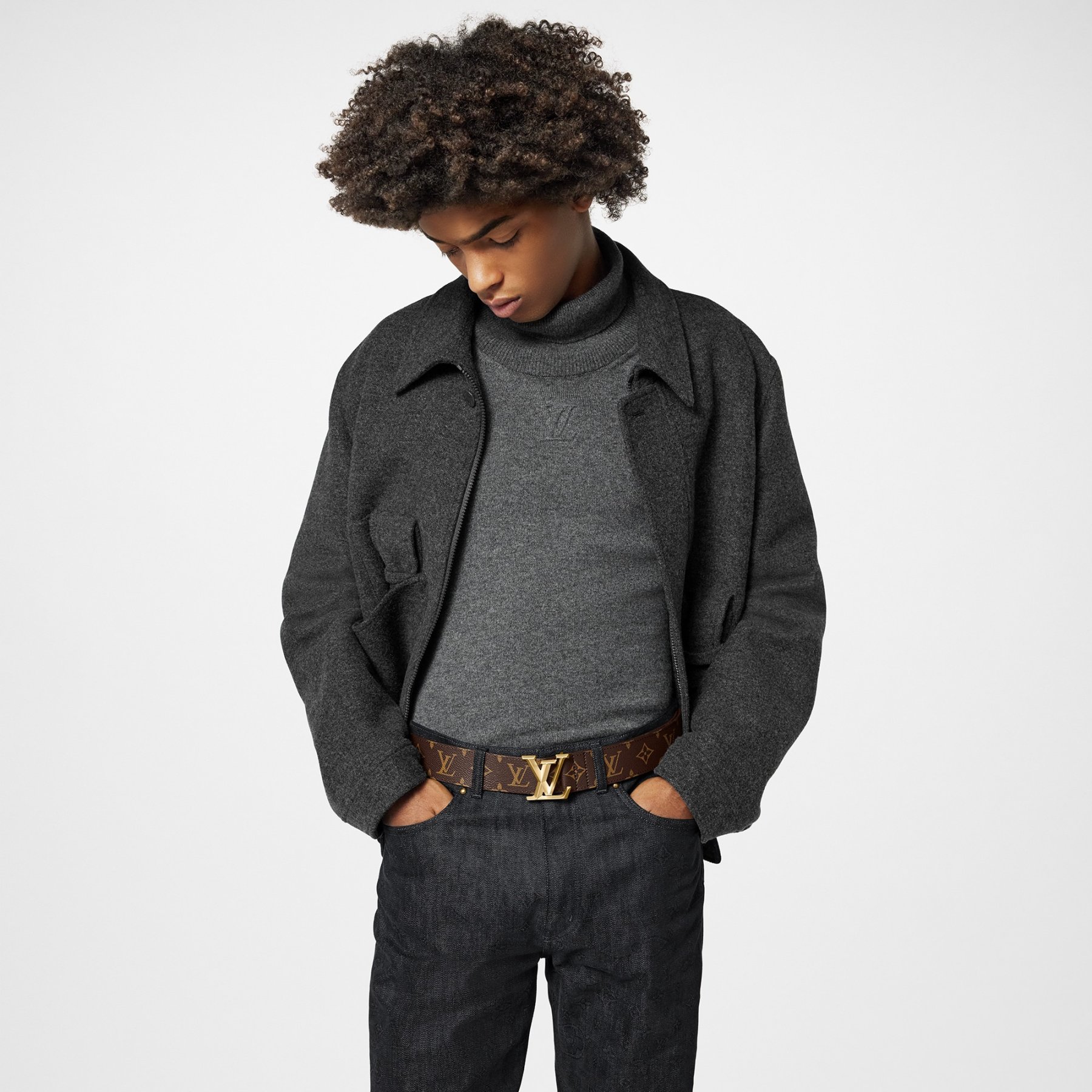 ルイ・ヴィトン(Louis Vuitton) ベルト･LV ピラミッド 40MM