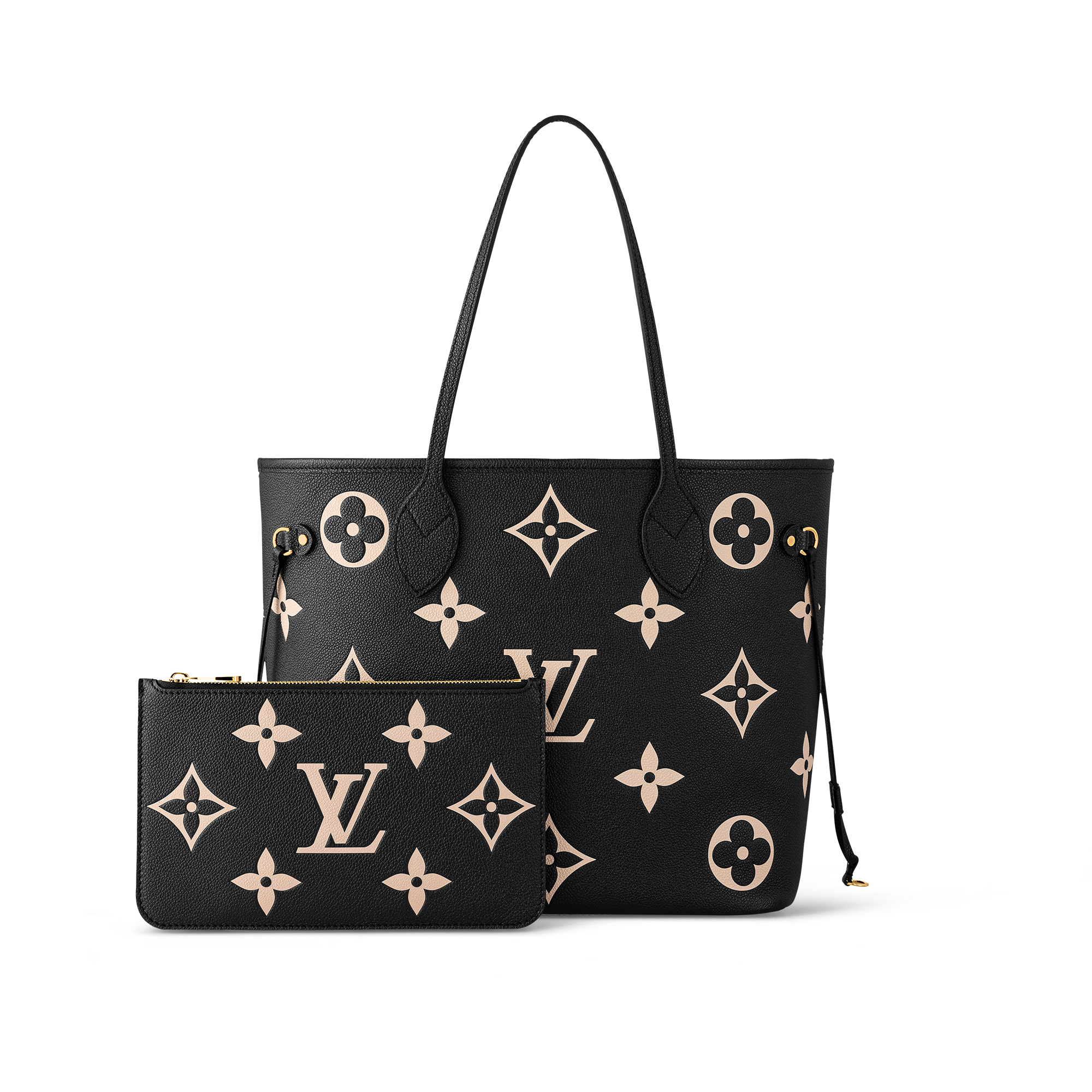 ルイ･ヴィトン(Louis Vuitton) ネヴァーフル MM - ピンク / クオーツピンク、ブラック/ ベージュ