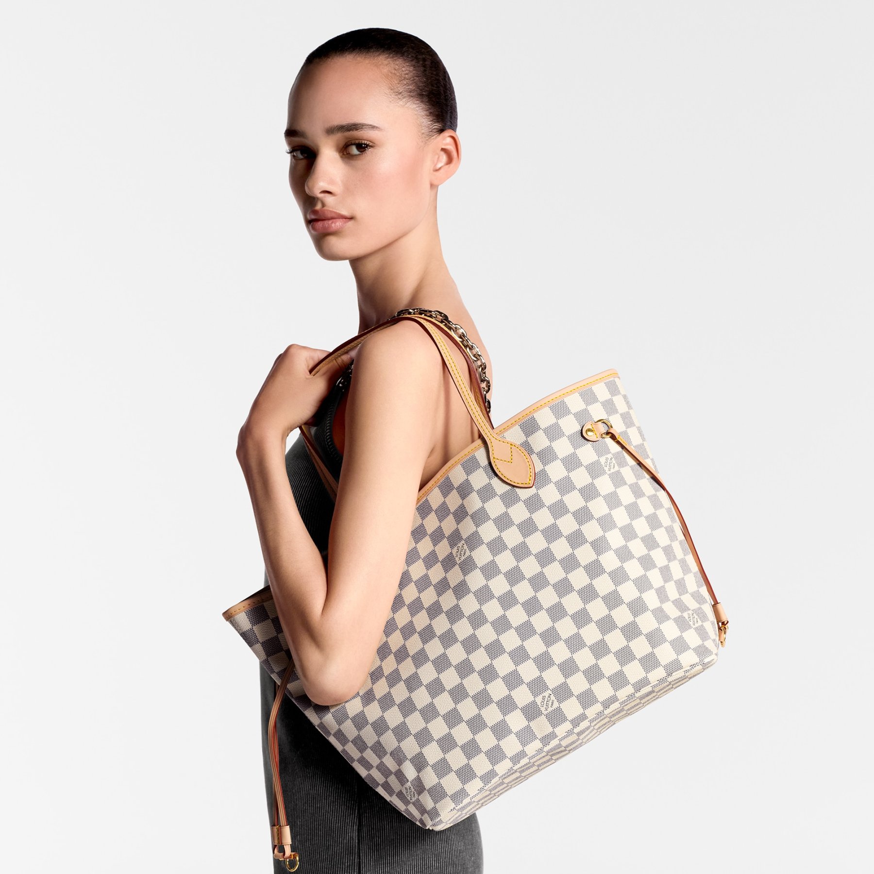 ルイ･ヴィトン(Louis Vuitton) ネヴァーフル MM - ベージュ、ローズ