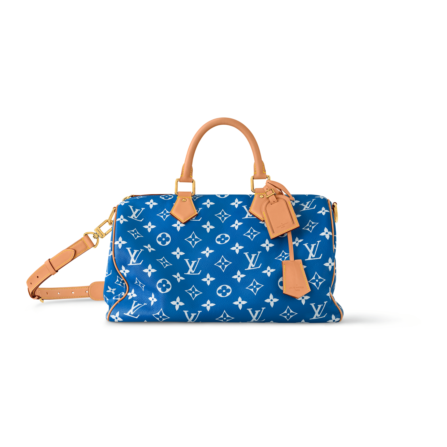 ルイ・ヴィトン(Louis Vuitton) スピーディ P9 バンドリエール 40 - ブルー