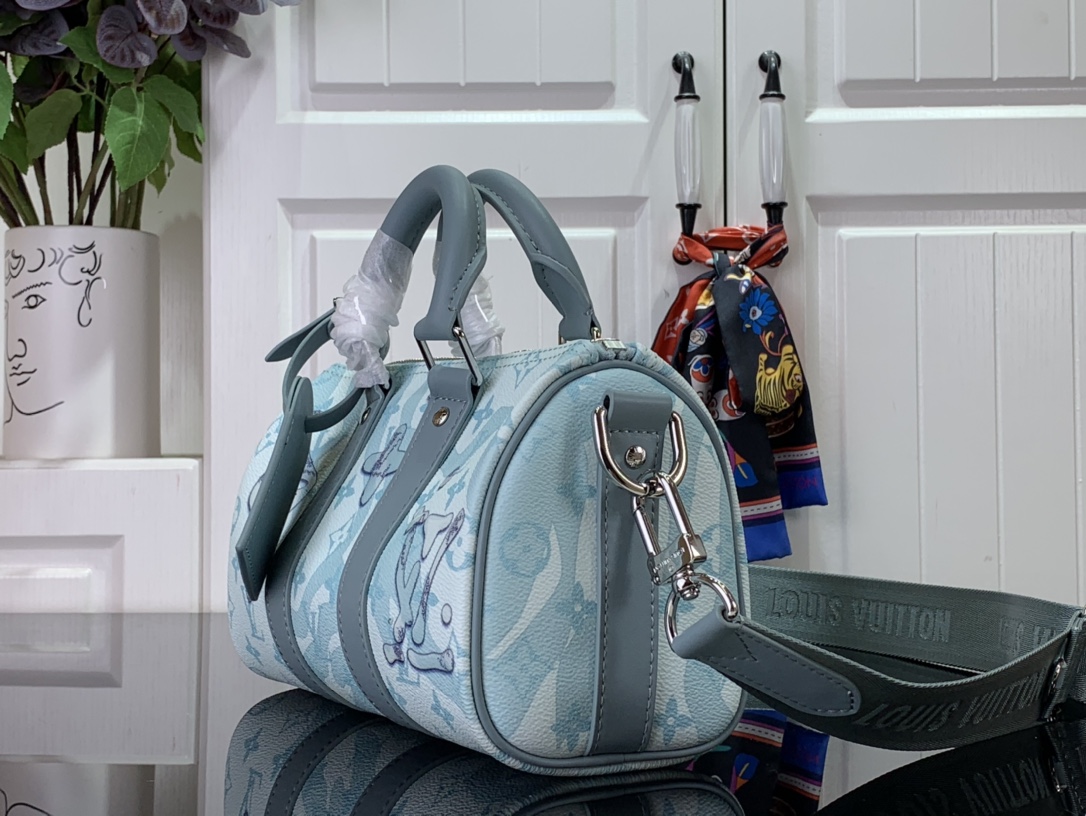 Louis Vuitton KEEPALL BANDOULIÈRE 25 水滴バージョンハンドカーリーバッグ