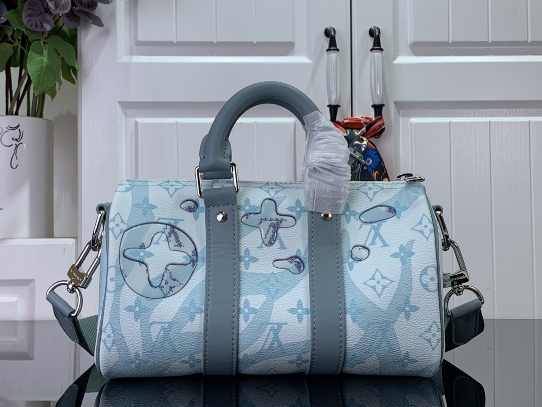 Louis Vuitton KEEPALL BANDOULIÈRE 25 水滴バージョンハンドカーリーバッグ