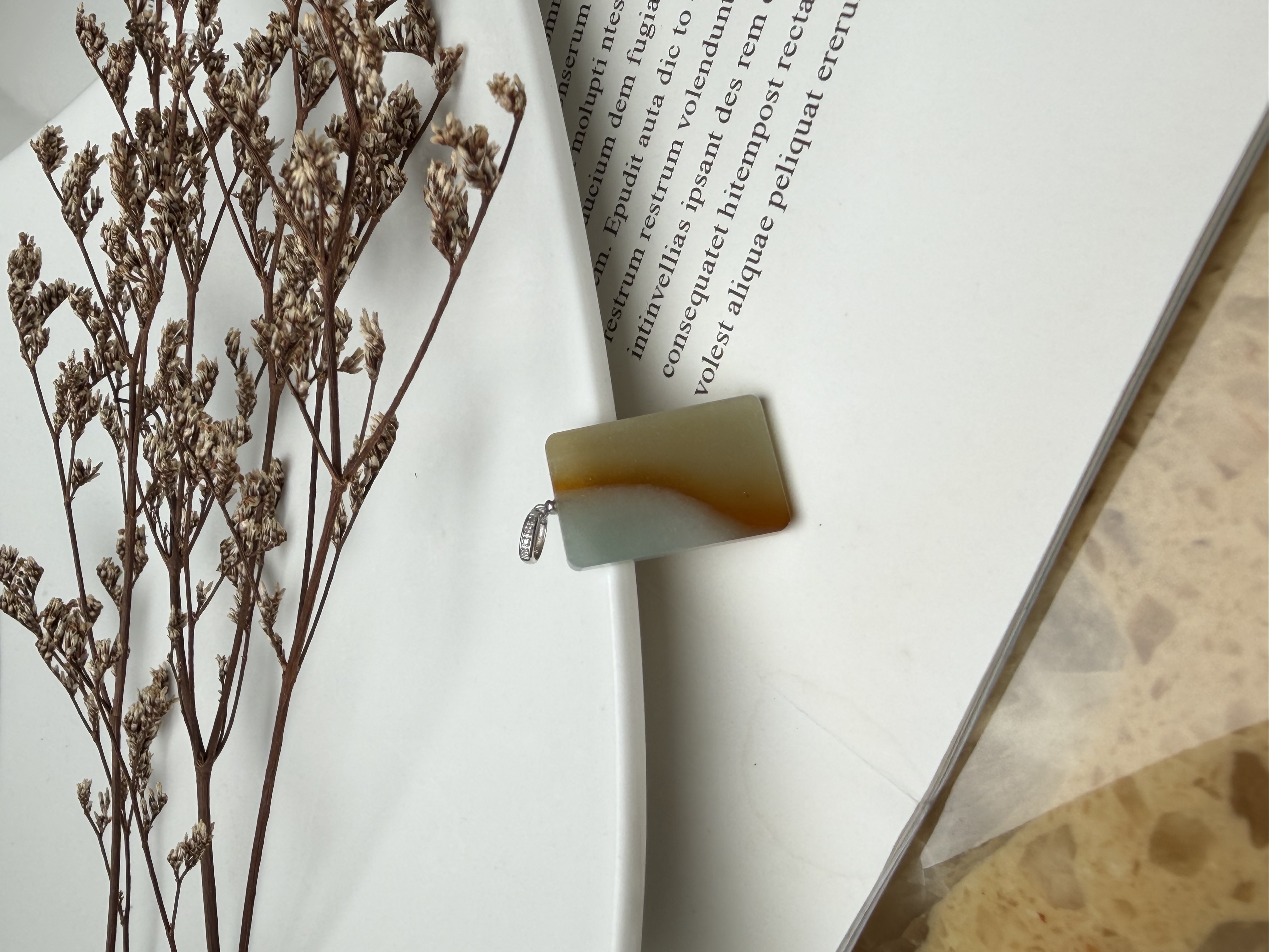 Golden Sunset Jadeite Pendant