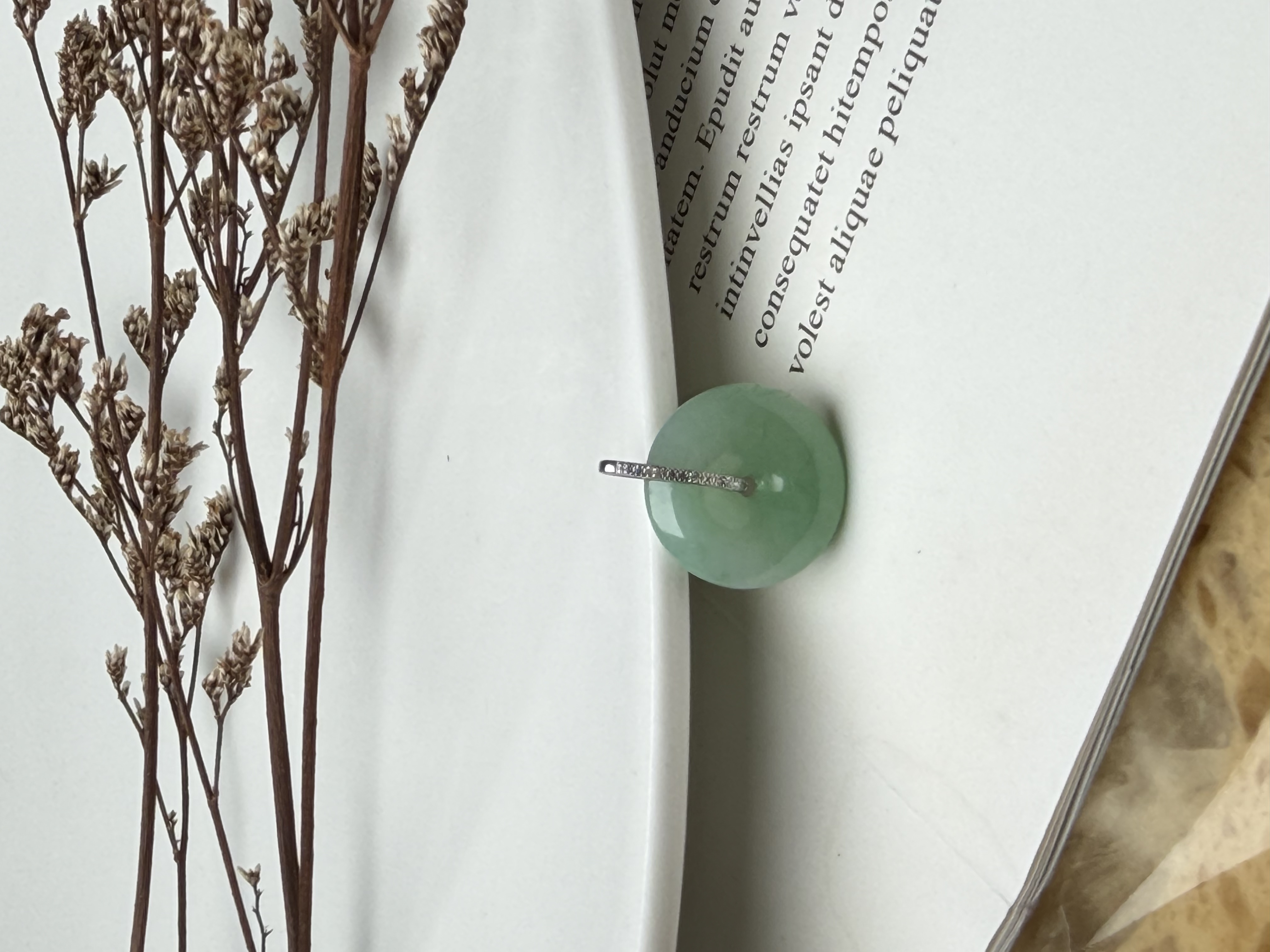 Apple Green Bloom Jadeite Pendant