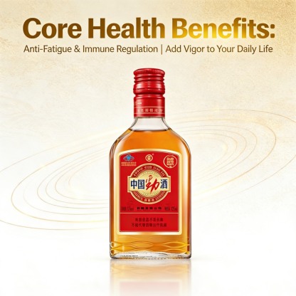 中国劲酒 35% vol Red 125ml x  3 + 36% vol Blue 125ml x 3 Red Bottles Gift + Free Flask