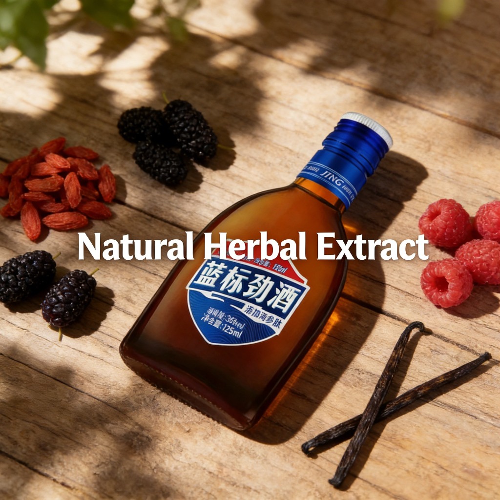 中国劲酒 36% vol 125ml Blue + 35% vol 50ml*2 Red Ginseng Wine