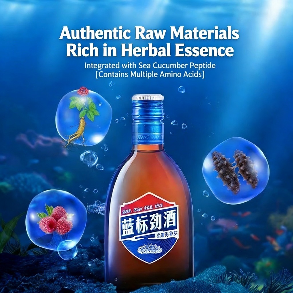 中国劲酒 36%vol JING Blue125ml*3+35%volJING Red 50ml*5 蓝标红标组合 养生酒 威士忌