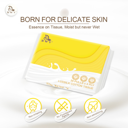 【10packs】4-ply Lotion Tissue  Soft baby tissues