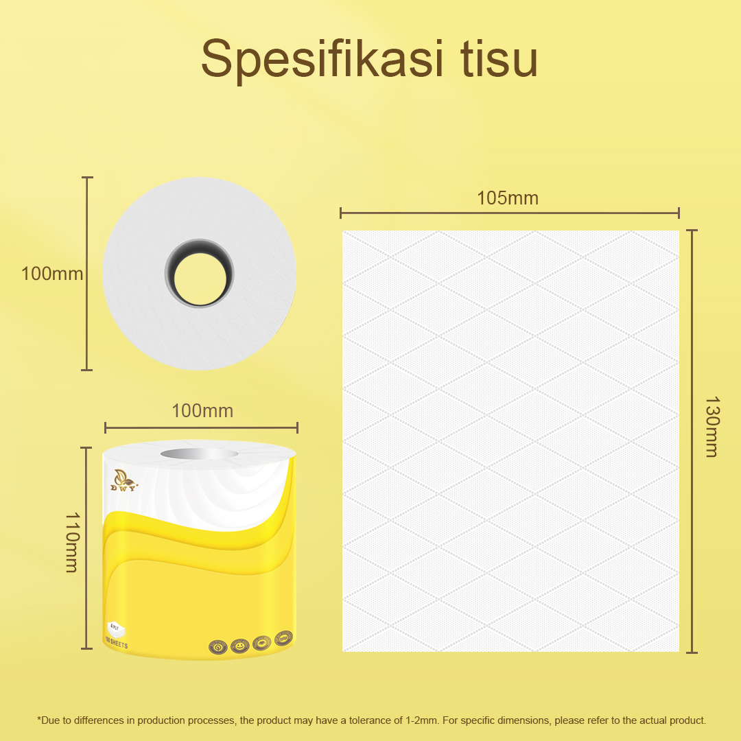 【10Roll】4 Ply Toilet Paper Roll Flushable